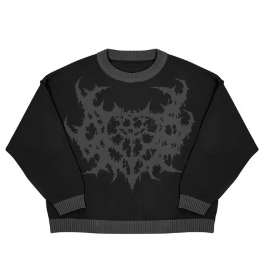 "Shattered Heart" Knitted Sweater