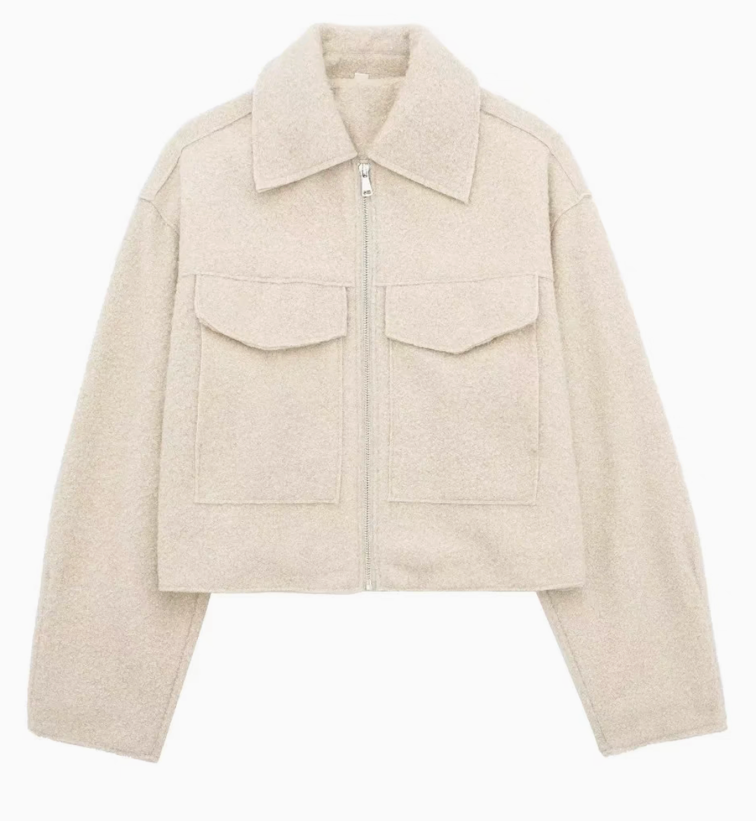 Cropped Wool Jacket