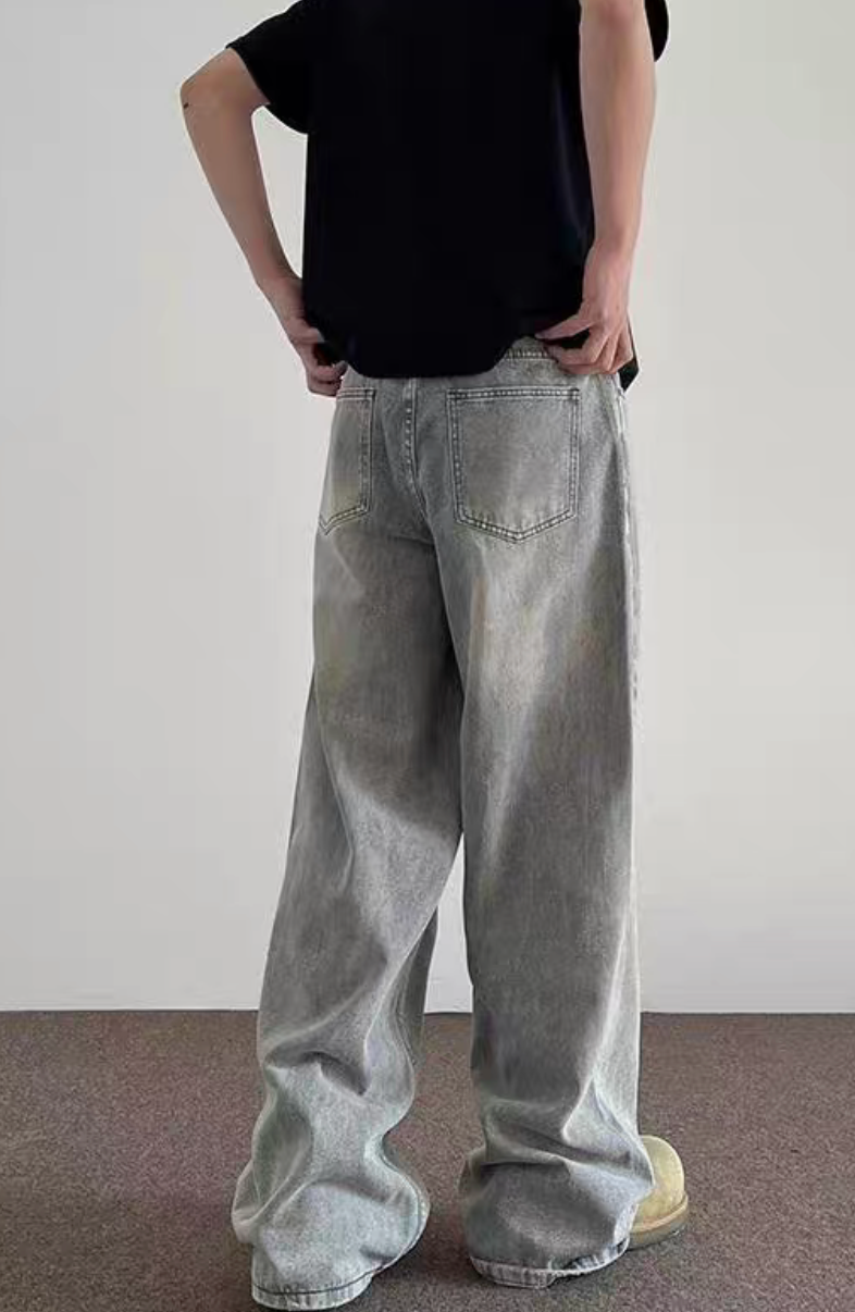 Graue Baggy Jeans