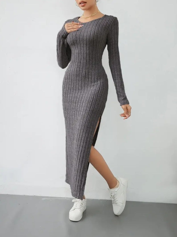 Casual Strick-Mididress